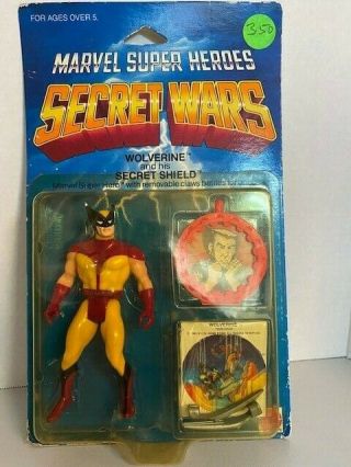 1984 Marvel Heroes Secret Wars Wolverine And His Secret Shield Figure