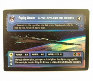 Star Wars Ccg Flagship Executor Foil Reflections Ii Decipher Swccg Nm