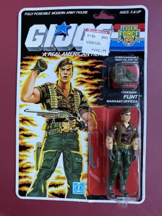1988 Hasbro Gi Joe Tiger Force Flint Re - Carded Complete Action Figure