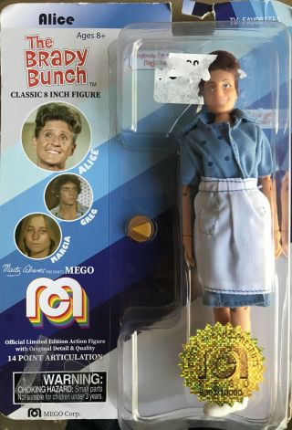 Mego Tv Favorites The Brady Bunch Alice 8 " Action Figure Collectible Doll