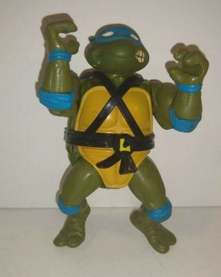Vintage 1988 Tmnt Leonardo Action Figure Teenage Mutant Ninja Turtles Soft Head