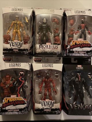 Hasbro Marvel Legends Venompool Baf Complete Set Of 5 With Venom Figure Nib