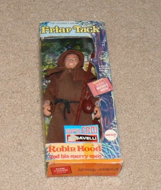 1974 Mego Robin Hood Friar Tuck T1 8 " Figure - Rare Baravelli Mib - Merry Men