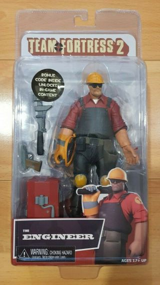 Neca Team Fortress 2 Red Engineer 7 " Inch Action Figure 2014 Tf2
