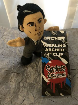 Sterling Archer Plush Clip 4 Inch 2014 Ultimate Spy,  Spencer’s Exclusive