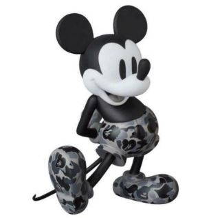 Medicom Toy Vcd Bape Mickey Mouse Monotone Ver.  Figure Limited Japan A311