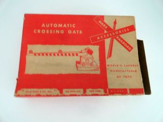 Vintage Marx No.  428 Automactic Crossing Gate Boxed With Insert Old Stock