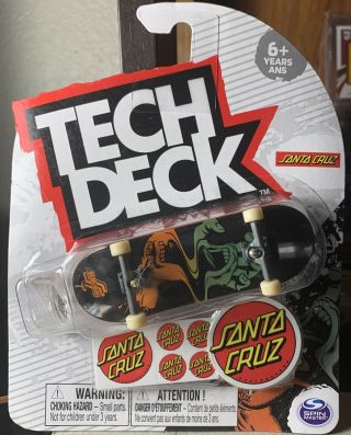Spin Master Tech Deck Santa Cruz Skateboard Fingerboard Series Rare