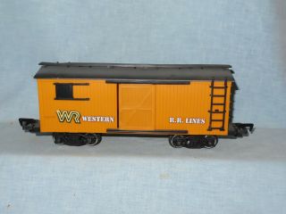 Bright G Gauge Western Railroad Box Car