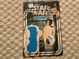 Star Wars Vintage Figure Cardback Sw 20 Back Princess Leia