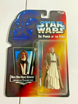 1995 Star Wars: Power Of The Force Ben (obi - Wan) Kenobi W/ Lightsaber -