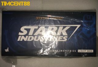 Ready Hot Toys Iron Man Stark Industries Light Box Plig013n