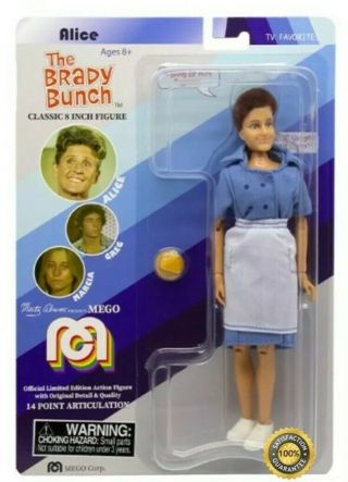 Mego 8 " Action Figure Alice Brady Bunch Numbered 2018