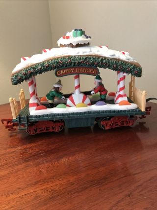 Old Bright Holiday Express CANDY DANCER Car Christmas Tree Train Elves 2