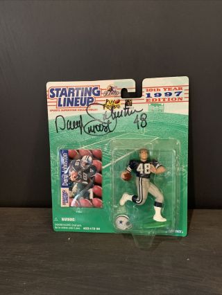 1997 Nfl Starting Lineup Autographed Daryl Johnson Dallas Cowboys
