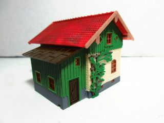 Ho Scale 1:87 Faller 2 Story Red Roof House W/ Side Shed