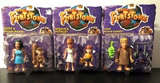 The Flintstones (1993) - Barney Betty&bamm - Bamm & Wilma & Pebbles (3) Figure Set