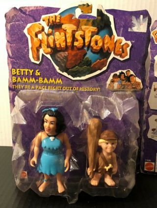 The FLINTSTONES (1993) - Barney Betty&Bamm - Bamm & Wilma & Pebbles (3) Figure SET 3