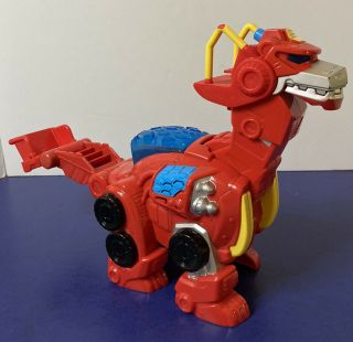 Hasbro Transformers Rescue Bots Heatwave Dinobot Dinosaur Figure 2013 8 "