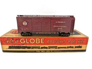 Globe Models Ho Prr 4 Door Auto Boxcar Built Brass & Wood Craftsman Kit