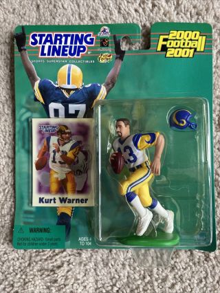 2000 Hasbro Nfl Starting Lineup Action Figure Kurt Warner St Louis Rams