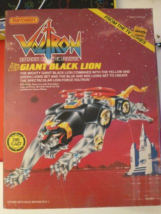 Matchbox Voltron - Giant Black Lion - Complete,  Instructions Sheet
