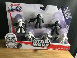 Nib Star Wars Galactic Heroes Imperial Forces 6 Figure Pack Stormtrooper,