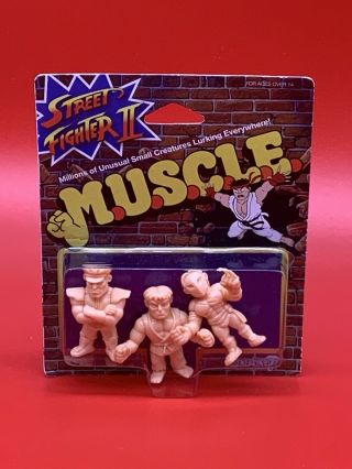 Street Fighter Ii M.  U.  S.  C.  L.  E.  M.  Bison,  Ryu,  Vega 3 - Pack Of Mini Figures