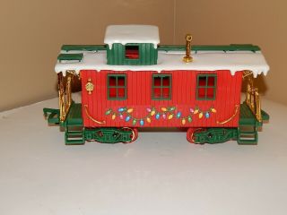 Vtg 1989 Bright 183 Train Musical Christmas Express Train Caboose Rail Car
