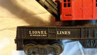 Lionel Lines 6560 - 25 BUCYRUS ERIE RR Crane 3