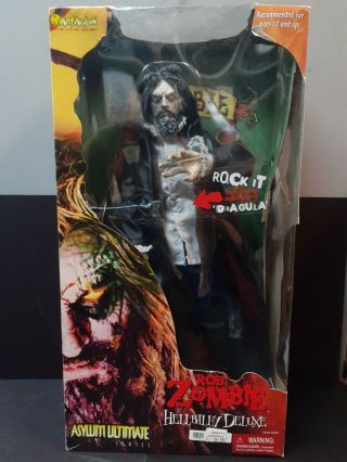 Rob Zombie Hellbilly Deluxe 18 " Figure By Art Asylum -