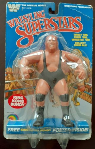 " Vintage 1985 " Rare Wwe Wwf Ljn Wrestling Superstars King Kong Bundy Figure