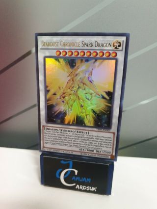 Stardust Chronicle Spark Dragon Yf09 - En001 Ultra Rare Limited Edition Cond