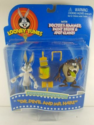 Looney Tunes Bugs Bunny & Tasmanian Devil In Dr Devil & Mr Hare 1997 Playmates