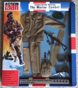 Vintage Action Man 40th Anniversary Combat Marine Card Boxed