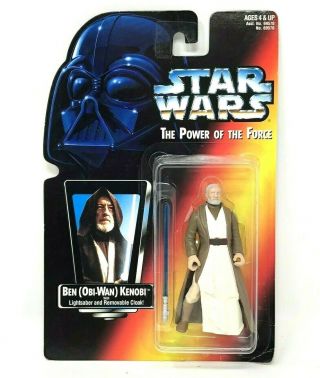 Star Wars The Power Of The Force Ben Obi - Wan Kenobi Kenner With Lightsaber