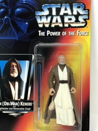 Star Wars The Power Of The Force Ben Obi - Wan Kenobi Kenner With Lightsaber 2