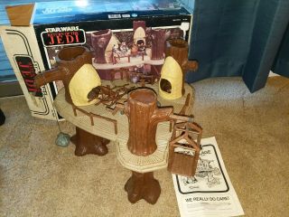 Star Wars Vintage Kenner Ewok Village 1983 Playset Complete W/ Box Rotj