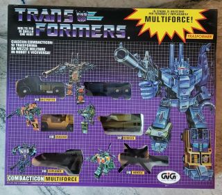 Transformers G1 K.  O.  Combaticons Bruticus Giftset Mib Decepticons Metal