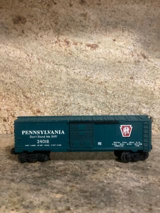 Lionel 6 - 24018 Pennsylvania Rr Sliding Door Boxcar - O Gauge - - Prr -