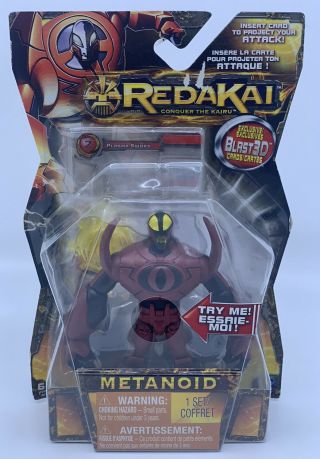 2011 Spin Master Redakai Metanoid Action Figure With Exclusive Blast 3d Card