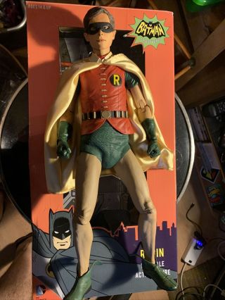 Neca Classic Tv Robin 1/4 Scale Figure With Box Batman 66