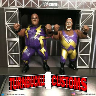 Wwf Wwe Hasbro Custom Men On A Mission King Mabel & Sir Mo Action Figures