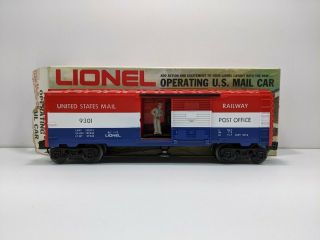 Lionel 6 - 9301 Us Mail Operating Boxcar/box
