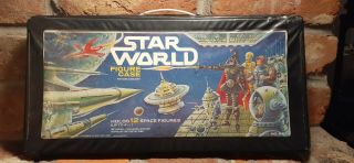 Vtg Star Wars World Tara Vinyl Action Figure Case Holds 12 Figures Handle 1980 