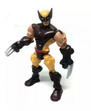 Marvel Comics Hero Mashers 6 " Wolverine X Men Toy Action Figure Rare