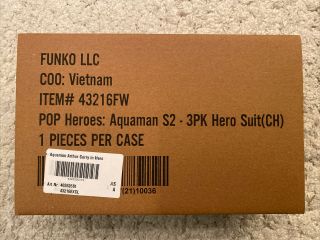 Arthur Curry In Hero Suit Funko Pop Vinyl Figure 3 Pack Shop Exclusive Aquaman