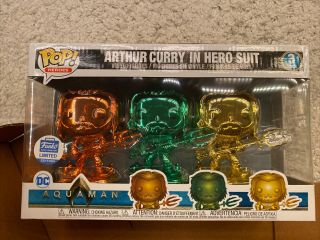 Arthur Curry In Hero Suit Funko Pop Vinyl Figure 3 Pack Shop Exclusive Aquaman 2