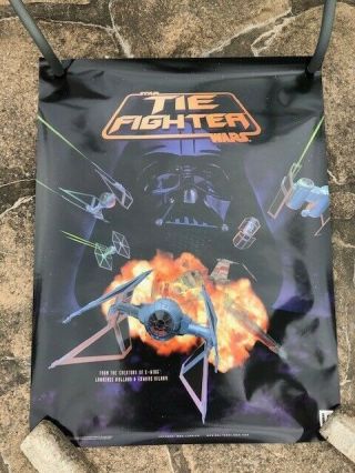 Vintage Star Wars Tie Fighter Wars Poster 1994 24x31
