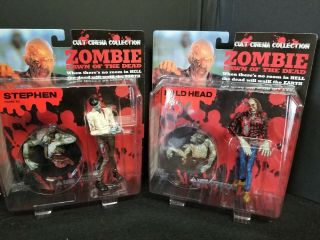 Cult Cinema 1998 Dawn of the Dead Action Figures Complete Set 3